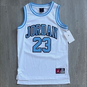 NWT Kids Jordan 23 White Basketball Jersey
